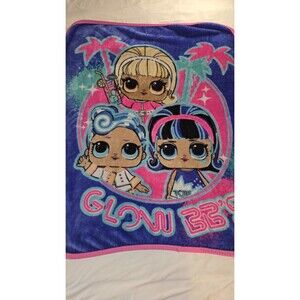 LOL Surprise Doll Small Throw Blanket GLOW BB'S 3X4 Feet Neon Party